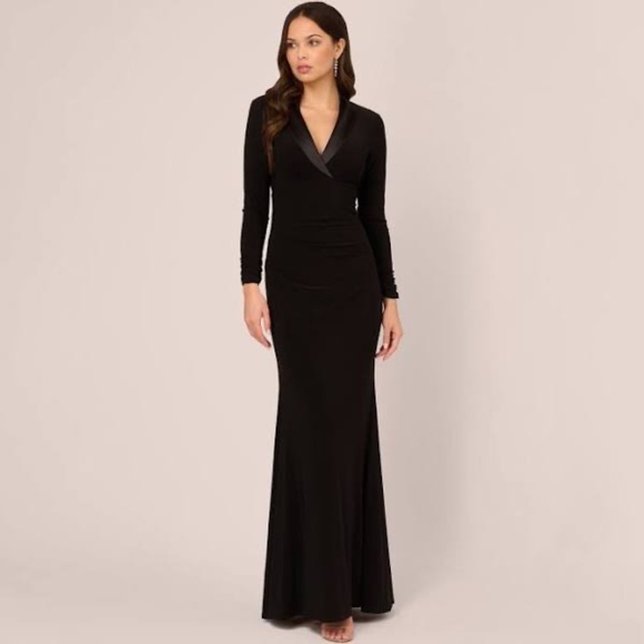 Adrianna Papell Tuxedo Evening Gown – Size 2 - Picture 1 of 6